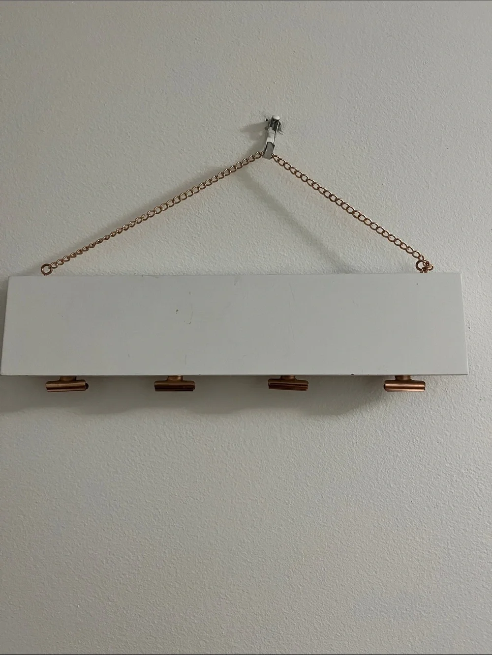 Hangable Note/Photo Board: “Think Less, Do More”